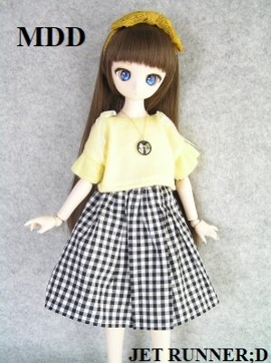 画像4: [M]肩見せリボントップス（イエロー）