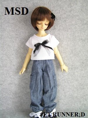 画像10: [M]シンプルリボンTシャツ（白）