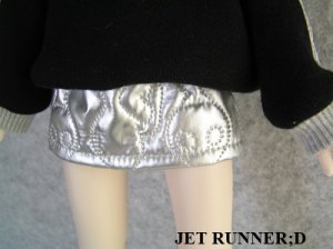 画像3: [M]グレイメタルミニスカート