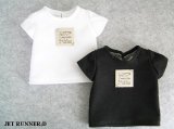画像: 革タグTシャツ（白/黒）