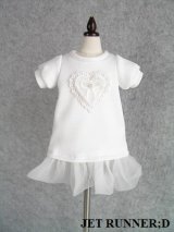 画像: [M]ハート×リボンレースのTシャツワンピース