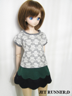 画像: おばけTシャツ（グレー）