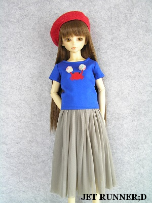 画像: キンチャクガニTシャツ（白/青/グリーン/ピンク）